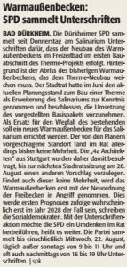 Salinarium Warmaussenbecken 2018 Unterschriftenaktion SPD Bad Dürkheim