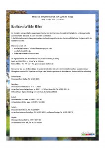 Nachbarschaftshilfen - Aktuelle Information der Stadt Bad Dürkheim