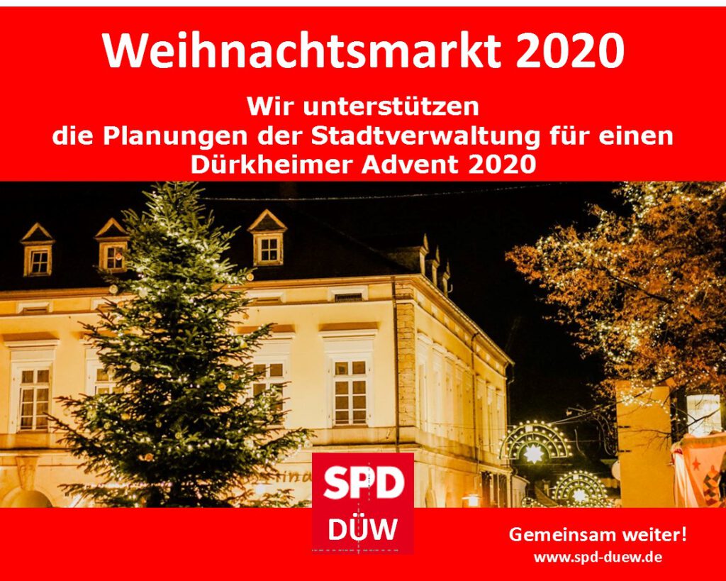 SPD Bad Dürkheim unterstützt Weihnachtsmarkt 2020