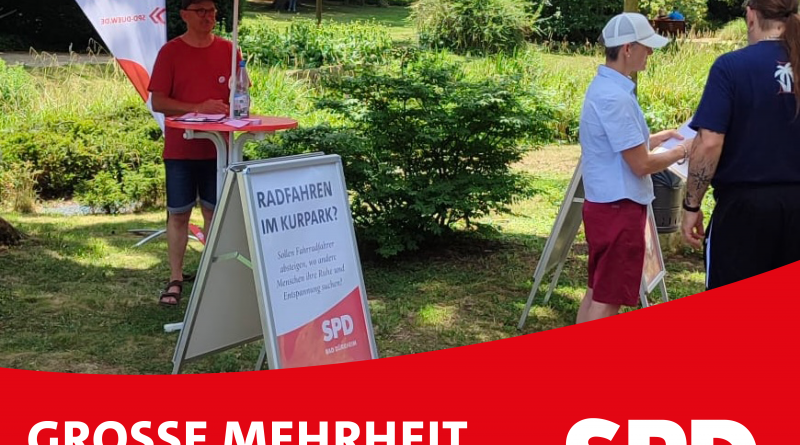 Große Mehrheit gegen Fahrradfahren im Kurpark